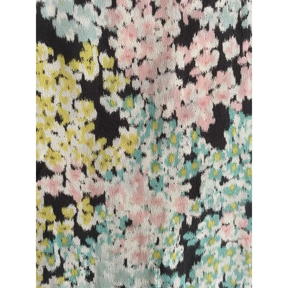 Loft Women S Top Garden‎ Floral Long Puff Sleeve Pesant Empire Cottage Blouse